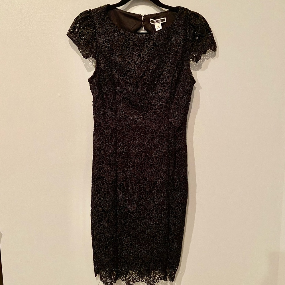 Black Lace Cocktail Dress - Size Small